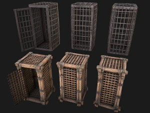Medieval Prison Cells 3D Model