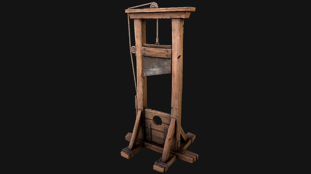 Guillotine Torture Modello 3D .c4d .max .obj .3ds .fbx .stl .blend 