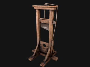 Guillotine Torture Modello 3D