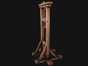 Guillotine Torture 3D Model