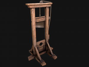 Guillotine Torture Modello 3D