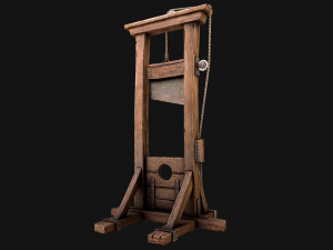 Guillotine Torture Modello 3D
