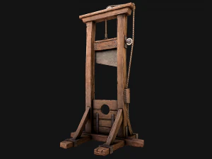 Guillotine Torture 3D Model