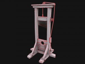 Guillotine Torture Modello 3D