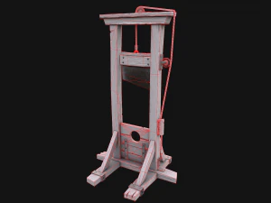 Guillotine Torture 3D Model