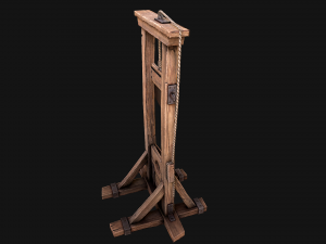 Guillotine Torture Modello 3D
