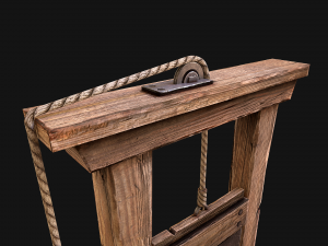 Guillotine Torture Modello 3D