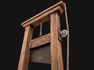 Guillotine Torture Modello 3D