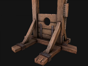 Guillotine Torture Modello 3D