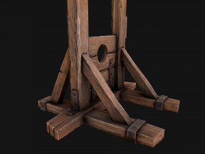 Guillotine Torture Modello 3D