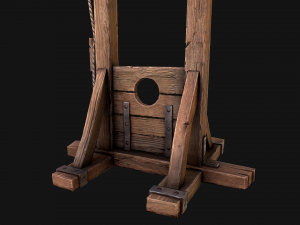 Guillotine Torture Modello 3D