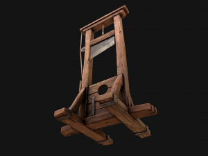 Guillotine Torture Modello 3D