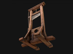 Guillotine Torture 3D Model