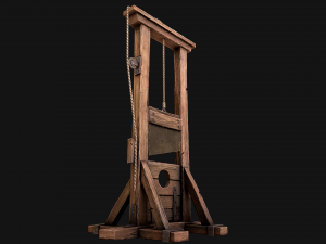 Guillotine Torture Modello 3D