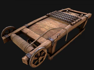Medieval Rack Torture 3D Model