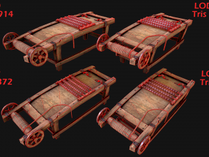 Medieval Rack Torture Modèle 3D