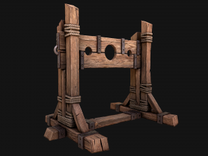 Medieval Pillory Torture Modelo 3D