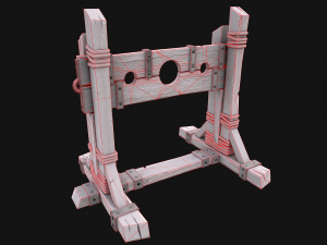 Medieval Pillory Torture Modelo 3D