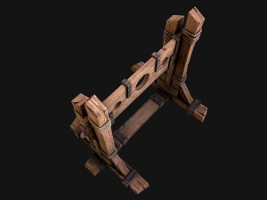 Medieval Pillory Torture Modelo 3D