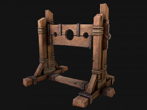 Medieval Pillory Torture Modelo 3D