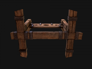 Medieval Pillory Torture Modelo 3D