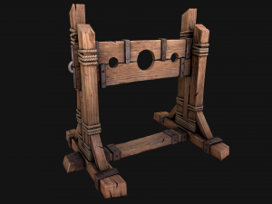 Medieval Pillory Torture Modelo 3D