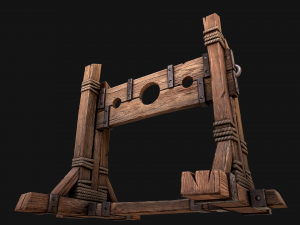 Medieval Pillory Torture Modelo 3D