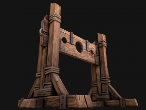 Medieval Pillory Torture Modelo 3D