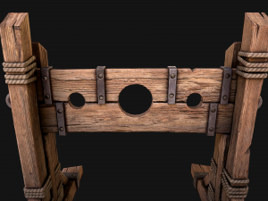 Medieval Pillory Torture Modelo 3D