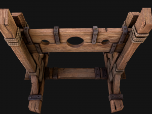Medieval Pillory Torture Modelo 3D