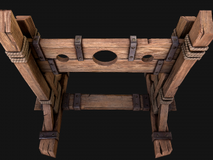 Medieval Pillory Torture Modelo 3D