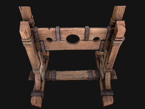 Medieval Pillory Torture Modelo 3D