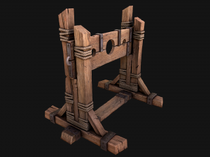 Medieval Pillory Torture Modelo 3D