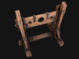 Medieval Pillory Torture Modelo 3D