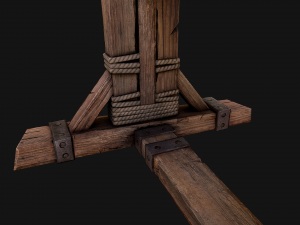 Medieval Pillory Torture Modelo 3D