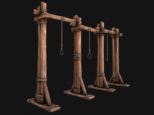 Medieval Gallows Torture Modelo 3D
