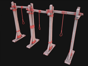 Medieval Gallows Torture Modelo 3D