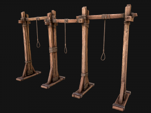 Medieval Gallows Torture Modelo 3D