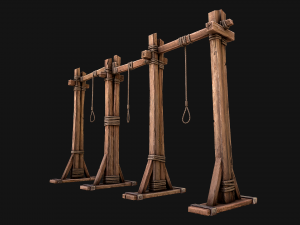 Medieval Gallows Torture Modelo 3D