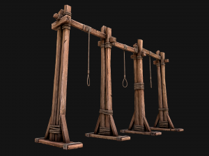 Medieval Gallows Torture Modelo 3D