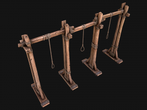 Medieval Gallows Torture Modelo 3D