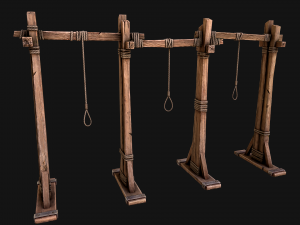 Medieval Gallows Torture Modelo 3D