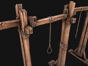 Medieval Gallows Torture Modelo 3D