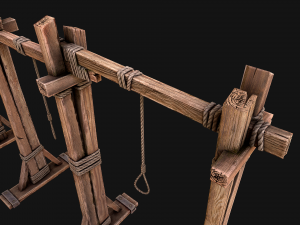 Medieval Gallows Torture Modelo 3D