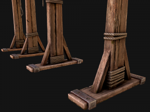 Medieval Gallows Torture Modelo 3D
