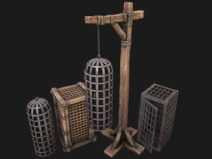 Orta &Ccedil;ağ İşkence Cihazı Paketi 3D Model