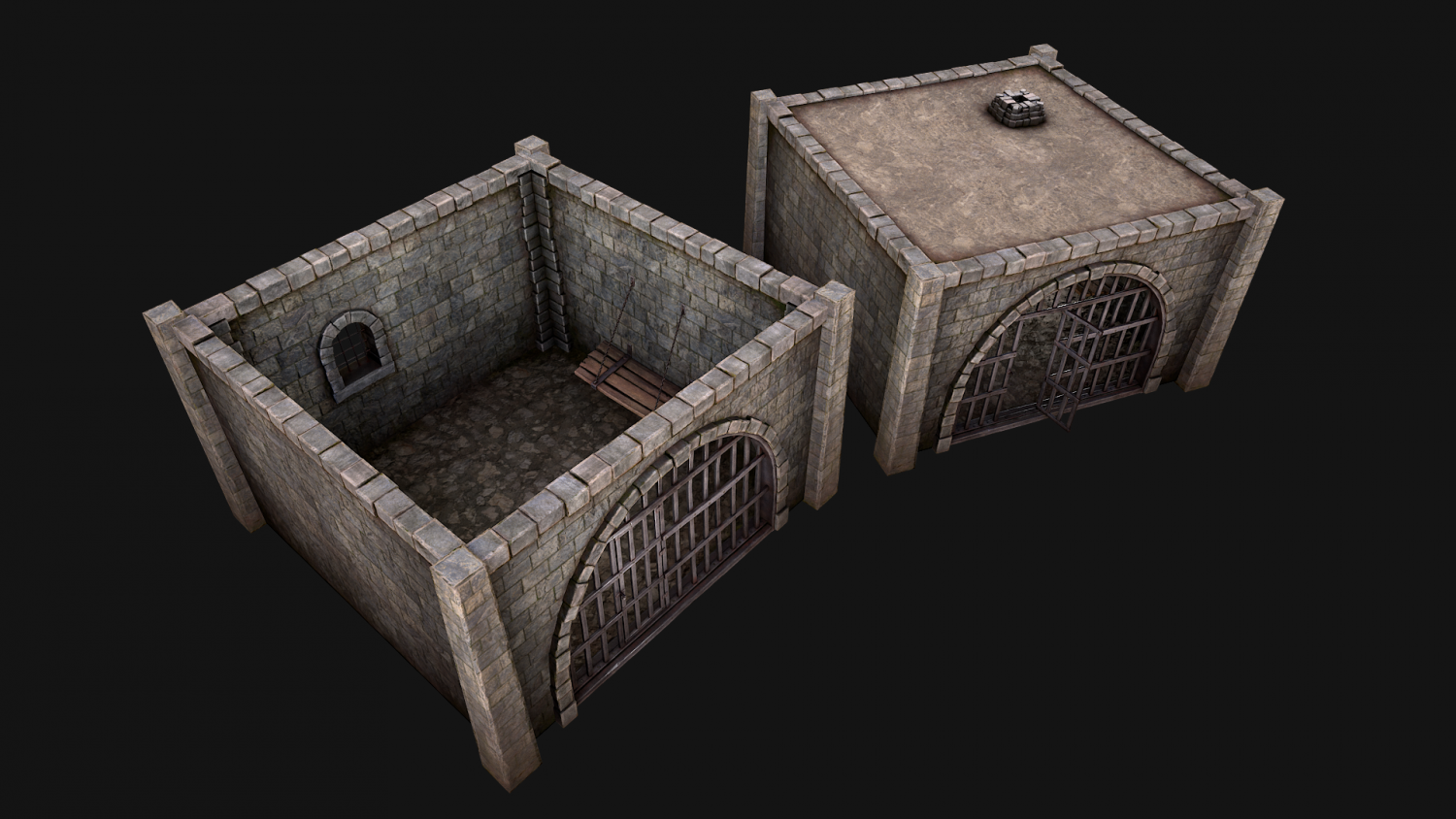 medieval dungeon cell