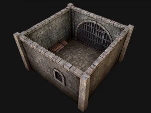 Medieval Prison Cell 3D Model