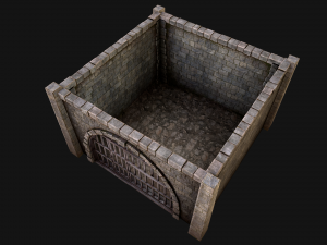 Medieval Prison Cell Aviary 3D Model