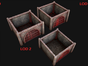 Medieval Prison Cell Aviary 3D Model